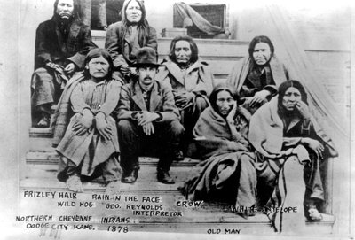 Indios Cheyenne del Norte, Dodge City, Kansas, 1878 de American Photographer